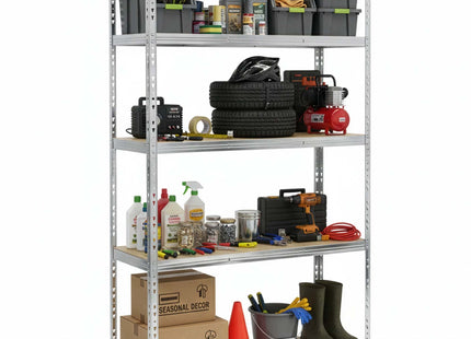 Opbergrek - Stellingkast - 1000 KG - Metaal - Zwart - 205 x 120 x 45 cm