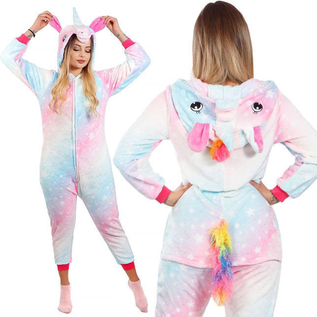 Onesie Volwassenen | Eenhoorn | Maat M | Multicolor