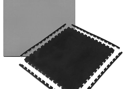 Vloerbeschermingsmat Fitness | 100 x 100 cm | Fitnessmat | Fitnesstegels | Rubbertegels | Grijs