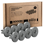 Vaatwasser Wiel Voor Onderkorf Geschikt voor IKEA, AEG, Electrolux, Zanussi, Etna - 8 stuks  - 40mm