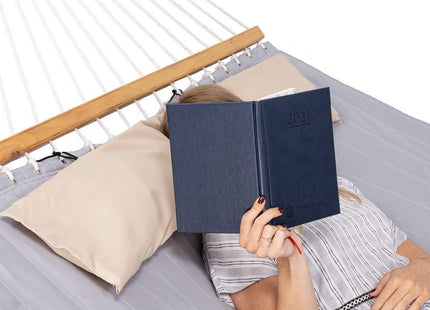 Hangmat | Extra Stevig | Inclusief Kussen | Grijs | 200 x 140 cm