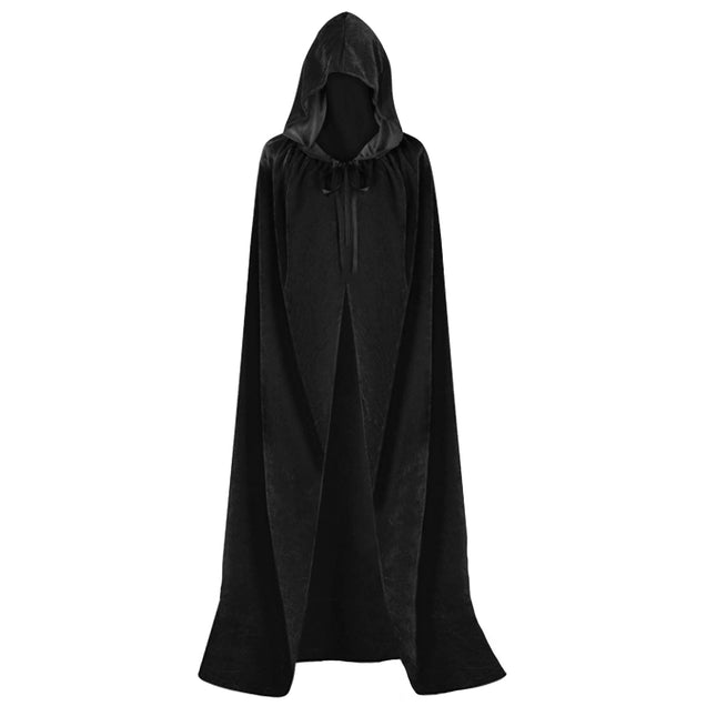 Cape - Verkleedkleding - Mantel - Halloween - Carnaval - Zwart