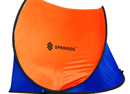 Strandtent | Pop-Up Strandtent | UV Filter | Inclusief Draagtas | 120 x 150 x 110 cm | Blauw/Oranje