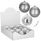 Kerstballen | 12 Stuks | 11 cm | Zilver
