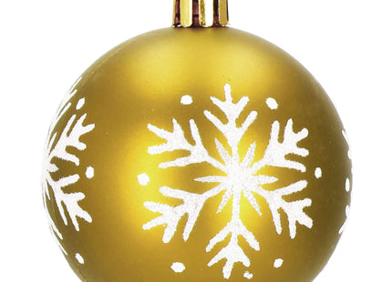 Kerstballen | 42 Stuks | 3/4/5/6 cm | Rood/Goud