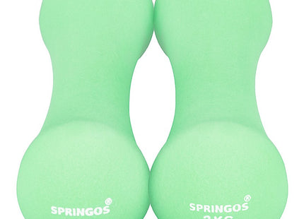 Dumbbell Set - 2 KG - Groen