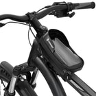 Fietstas - Inclusief Telefoonhouder - Waterdicht - Etui/Tas -  Klittenband - Zwart - Transparant