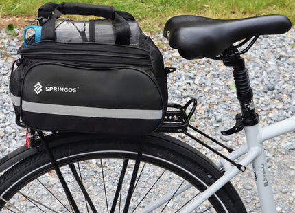 Fietstas - Bagagedrager - Polyester - Polyurethaan - 8 L - Zwart