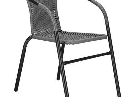 Tuinstoel | Terrasstoelen | Stapelbaar | Textileen | Grijs