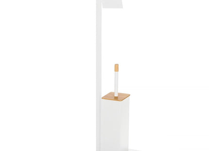 Toiletbutler | Toiletrolhouder | Toiletborstel met houder | Toiletaccessoire | Wit