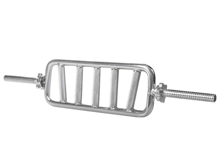 Korte Halterstang | Triceps Trainer | Chroomstaal | 87 cm | 7.6KG