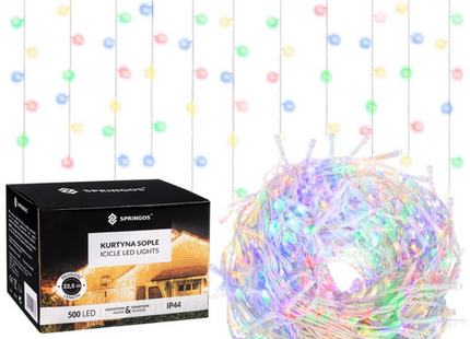 IJspegel Verlichting | 20 m + 2.5 m Snoer | 500 LED | Multicolor | Koppelbaar