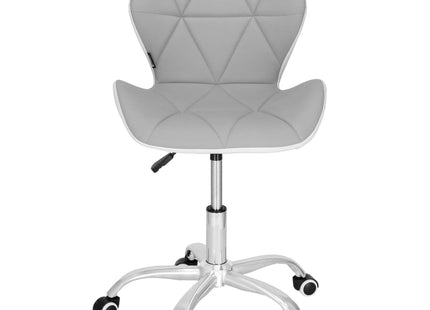 Bureaustoel - Draaibaar - Metalen Onderstel - Kunststof - Grijs/Wit - 120 kg