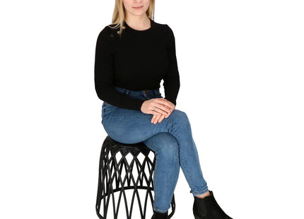 Salontafel | Salontafel Rond | Bijzettafel | 1 Stuk | 44 cm | Zwart