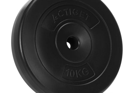 Halterschijf | 1 x 10 kg | Kunststof | Zwart | 31 MM