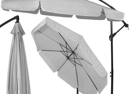 Parasol | Parasols | Kantelbaar | Met Ventilatie | Lichtgrijs | 290 cm