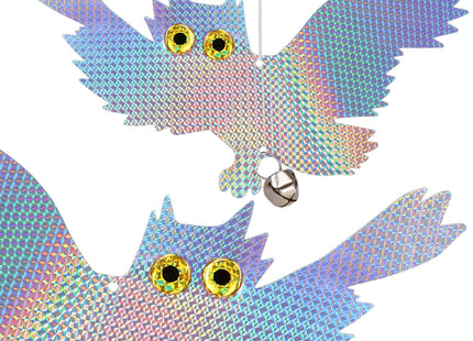 Vogelverjager - Hologram - Uil - Met - Bel - 40 x 24 CM