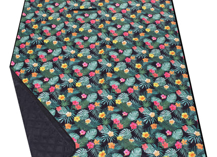 Picknickkleed | Picknickdeken | Buitenkleed | Picknick | 200 x 200 cm | Bloemen/ Bladeren