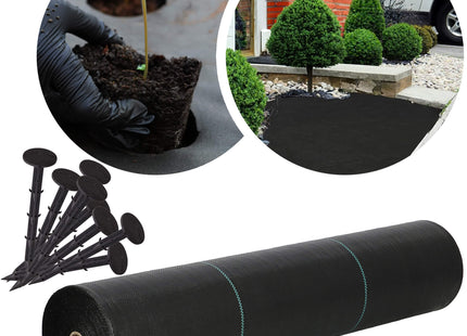 Worteldoek - Anti -Onkruid - Beschermfolie -  90g - 1,6X50M - Zwart