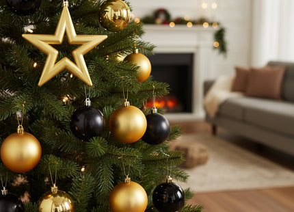 Kerstbal | Ster | 2 Stuks | Onbreekbaar