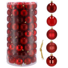 Kerstballen | 100 Stuks | Rood Tinten