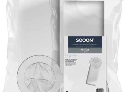 SQOON® Stofzuigerzakken  Geschikt voor Nilfisk GD5 / GD5 FLY / Rugstofzuiger - 5 Stuks