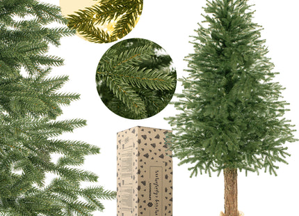 Kunstkerstboom Op Stam | PE - Sparrenhout | 220 cm | Zonder Verlichting