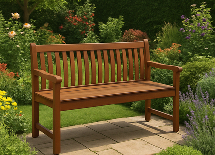 Tuinbank | Tuinbankje | Zitbank Buiten | Naaldhout | 160 x 56,5 x 87,5 cm | Bruin