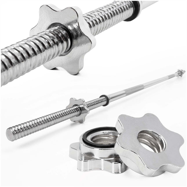Actiget® Halterstang | Barbell | Chroomstaal | 180 cm | 28 mm | 2 Klemmen