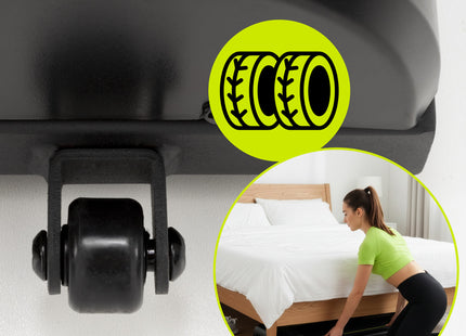 Loopband - 1-12 KM/U - Inklapbaar - Fitshow APP - Met ingebouwde Speaker ( Bluetooth ) - Afstandsbediening - Telefoonhouder - Smeerolie - 133 x 50 x 105 CM - 1 PK Motor