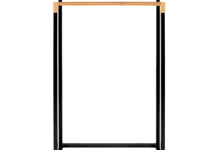 Handdoekrek | Metaal/Hout | Staand | Zwart