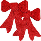Kerstboomhanger | Strik | 2 Stuks | PVC | Rood