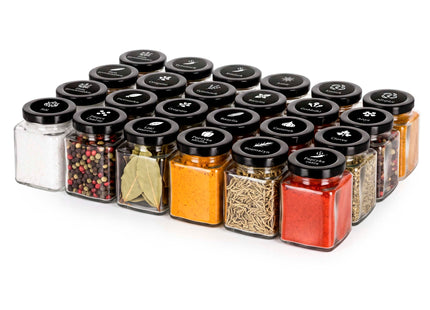 Kruidenpotjes - Specerijenpotjes - Kruidencontainers - 100 Ml - 24 Stuks