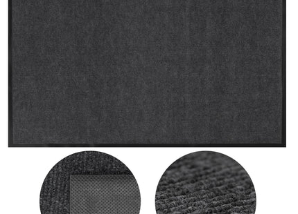 Deurmat - Buitenmat - Droogloopmat - Anti -Slip - Grafiet - 150 x 90 Cm