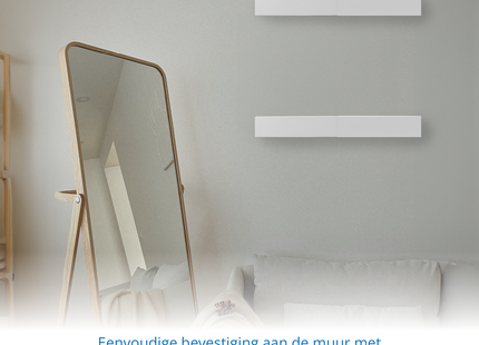 Wanddroogrek - XXL Model - Wasrek - Inklapbaar - Uitschuifbaar - 100 cm - 5 Meter Drooglengte - Wit