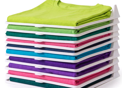 Kledingopbergorganizer - Kledingrek - 10 Vakken - T- Shirt - Wit
