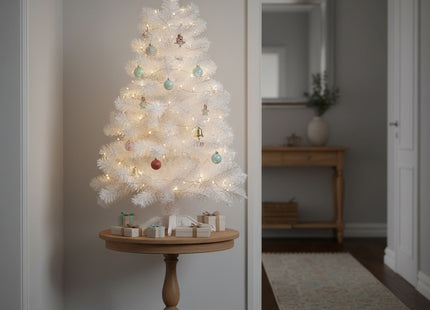 Kunstkerstboom | Besneeuwd Witte Spar | 120 cm | Zonder Verlichting