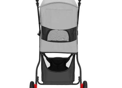 Springos Hondenbuggy - Inklapbaar - 3 wielen - Grijs