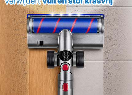 SQOON Stofzuiger Mondstuk Geschikt voor Dyson Stofzuiger V7 / V8 / V10 / V11 en v15 Series - Met Twee Borstels - Zuigmond voor Dyson Steelstofzuiger - LED Licht