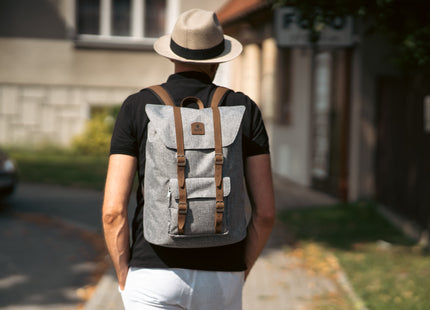 Baltan Rugzak - Backpack - Kopia - Grijs - Bruin