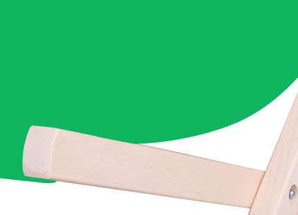 Strandstoel - Verstelbaar - Beukenhout - Hangemaakt - Groen