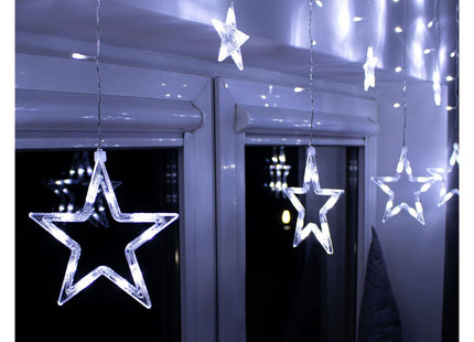 Sterrengordijn | 2 m | 138 LED | Koel Wit | Koppelbaar