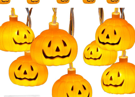 Halloween Decoratie - Lichtslingers - Verlichting - Pompoenen - 10 LED
