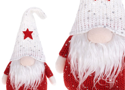 Kerstkabouter - Gnome -  Kerstdwerg - Kerstversiering - 28 cm