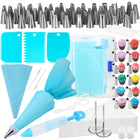 Taart Decoratie Set | 83-Delig | Opbergdoos | Blauw