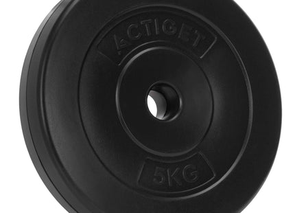 Halterschijf | 1 x 5 kg | Kunststof | Zwart | 31 MM