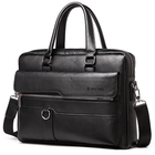 Baltan Leren Aktetas - Laptoptas - Tot 16 inch - Zwart - 10L - 38 X 29 X 10 CM