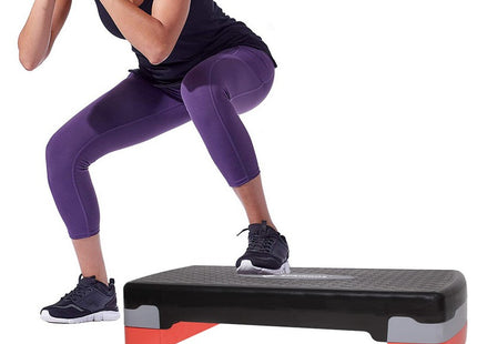 Aerobic Stepper | Verstelbaar | Zwart/Grijs/Rood