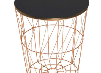 Salontafel | Salontafel Set | Rond | 3-Delig | Koper/Zwart