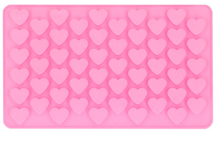 Springos IJsblokjesvorm | IJsblokjes | Hartjes | 55 Blokjes | Roze
